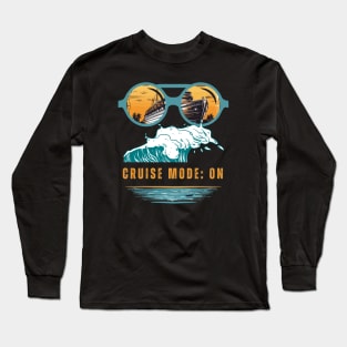 Cruise Mode On with Wave Long Sleeve T-Shirt